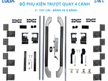 Bộ phụ kiện trượt quay 4 cánh